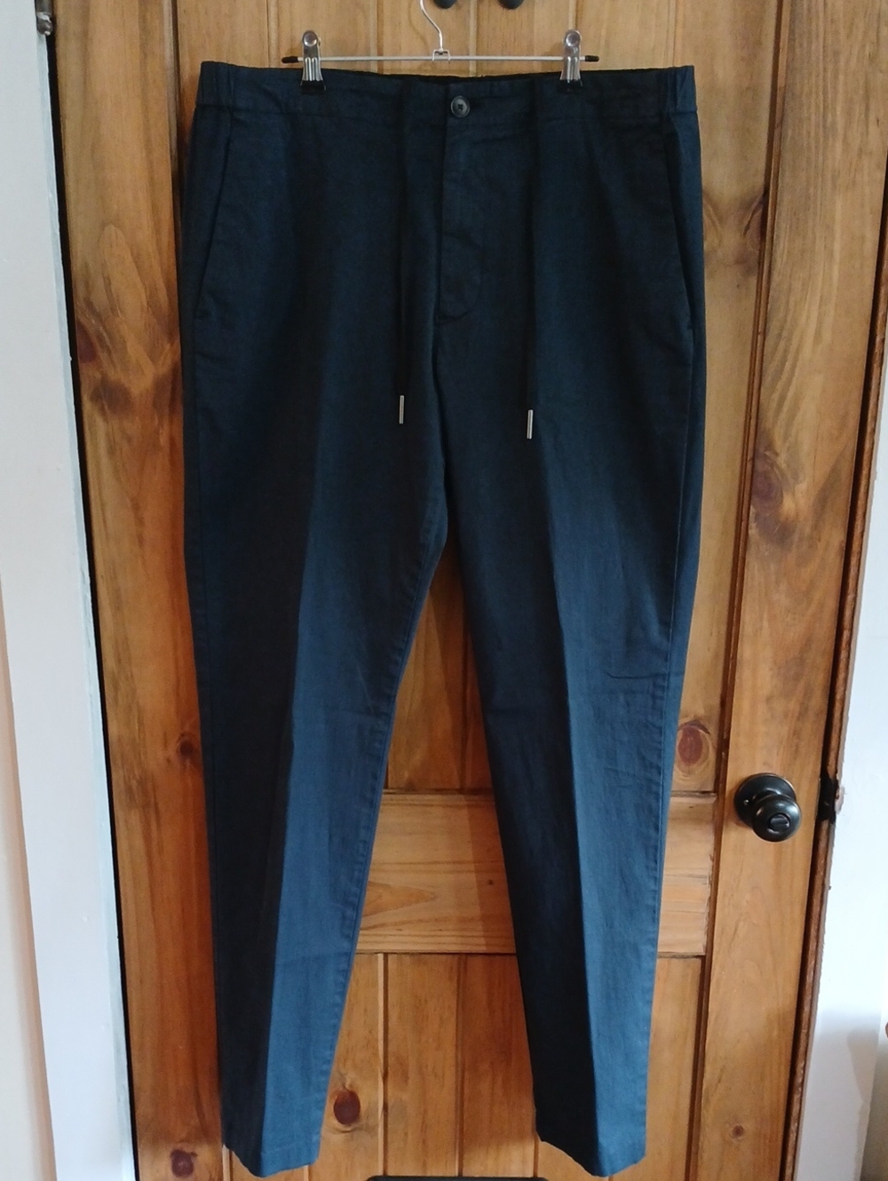 Theory Navy Blue Drawstring Chinos - 34